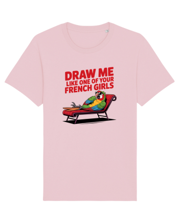 DRAW ME LIKE ONE OF YOUR FRENCH GIRLS - papagal Cotton Pink