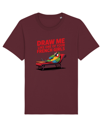 DRAW ME LIKE ONE OF YOUR FRENCH GIRLS - papagal Burgundy