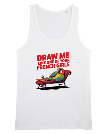 DRAW ME LIKE ONE OF YOUR FRENCH GIRLS - papagal White