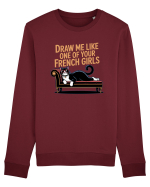 DRAW ME LIKE ONE OF YOUR FRENCH GIRLS - pisica Bluză mânecă lungă Unisex Rise