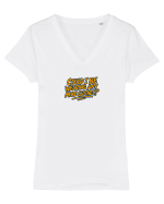 COULD I BE WEARING ANY MORE CLOTHES? Tricou mânecă scurtă guler V Damă Evoker
