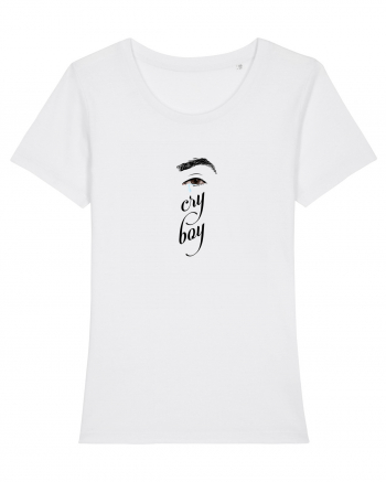 Cry boy (ochi, negru) White