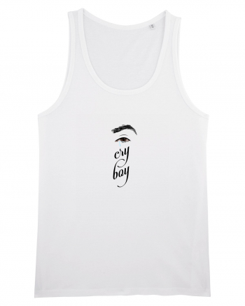 Cry boy (ochi, negru) White