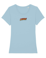 I  KNOW! Tricou mânecă scurtă guler larg fitted Damă Expresser