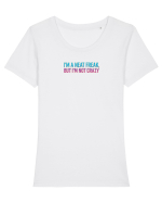 I`M A NEAT FREAK, BUT I`M NOT CRAZY - Sunt obsedat/a de curatenie 2 Tricou mânecă scurtă guler larg fitted Damă Expresser