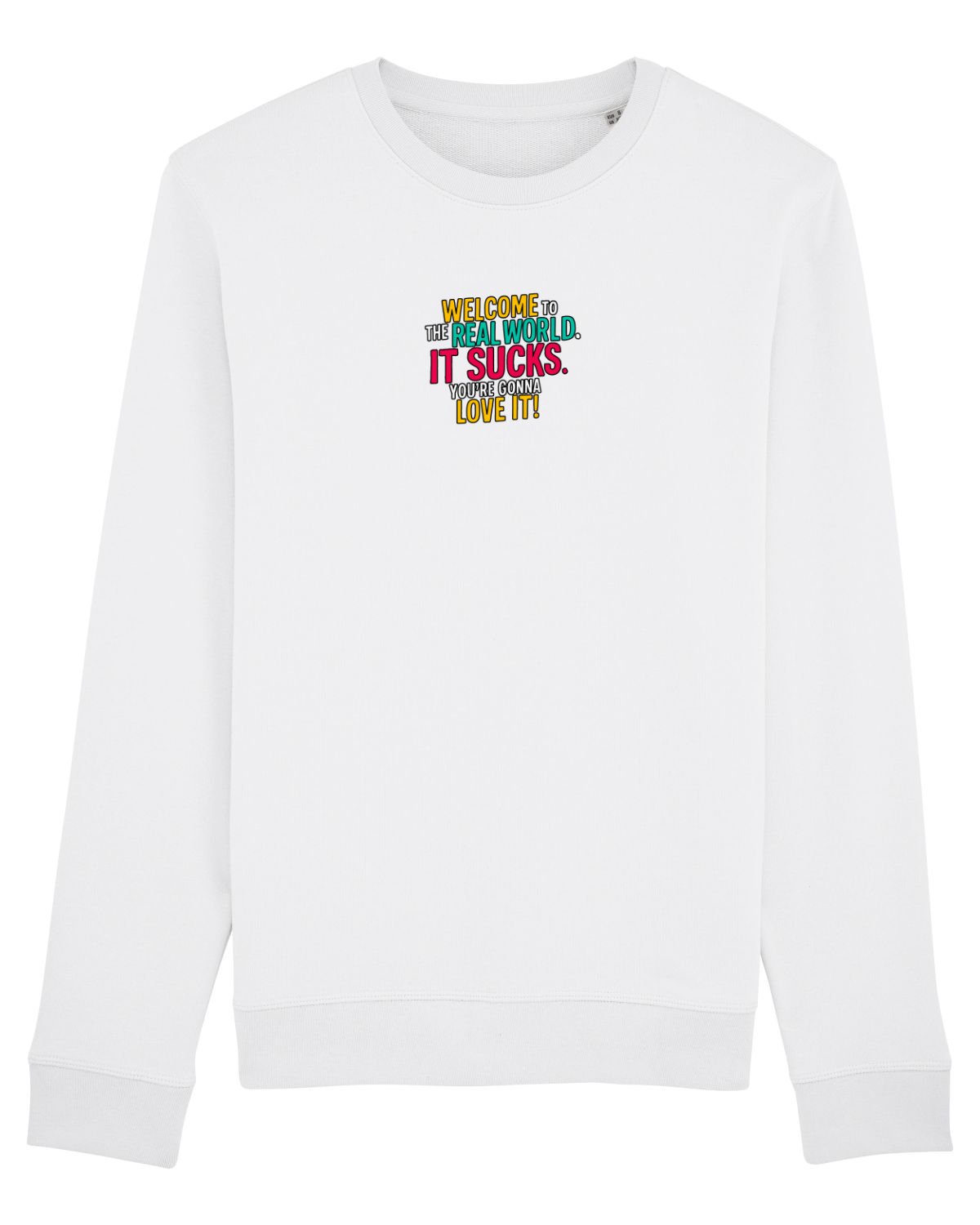 Bluză mânecă lungă Unisex Rise White
