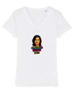 WELCOME TO THE REAL WORLD. IT SUCKS. LOVE IT 2 Tricou mânecă scurtă guler V Damă Evoker