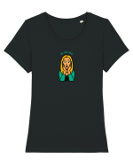 OH, MY EYES! Tricou mânecă scurtă guler larg fitted Damă Expresser
