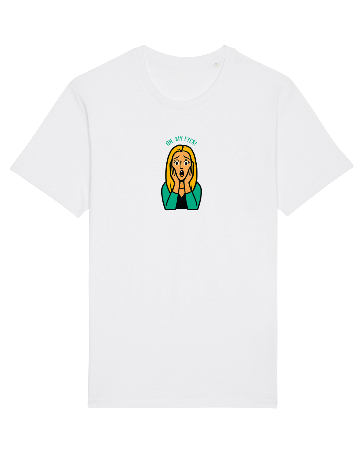 Tricou mânecă scurtă Unisex Rocker White