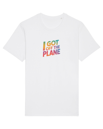 I GOT OFF THE PLANE  White