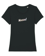 NOOOOO Tricou mânecă scurtă guler larg fitted Damă Expresser