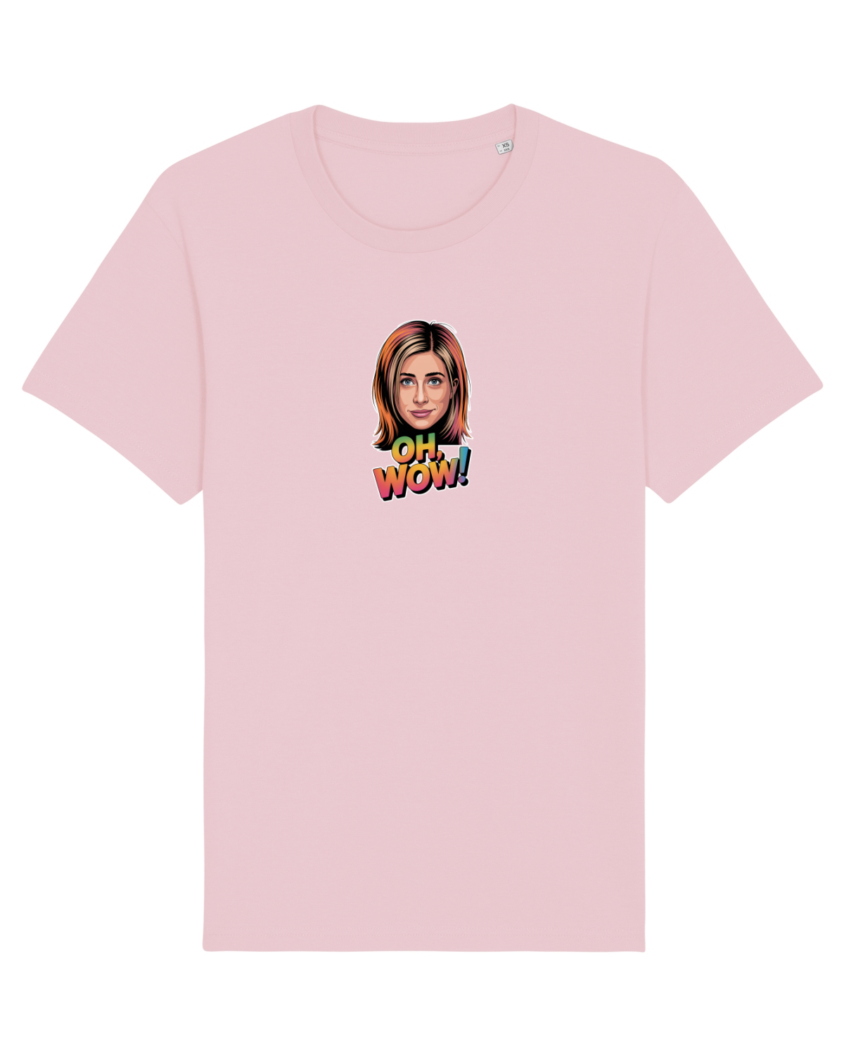 Tricou mânecă scurtă Unisex Rocker Cotton Pink