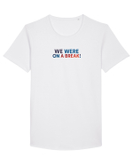 WE WERE ON A BREAK! Tricou mânecă scurtă guler larg Bărbat Skater