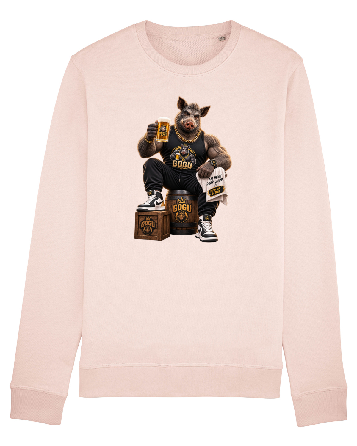 Bluză mânecă lungă Unisex Rise Candy Pink