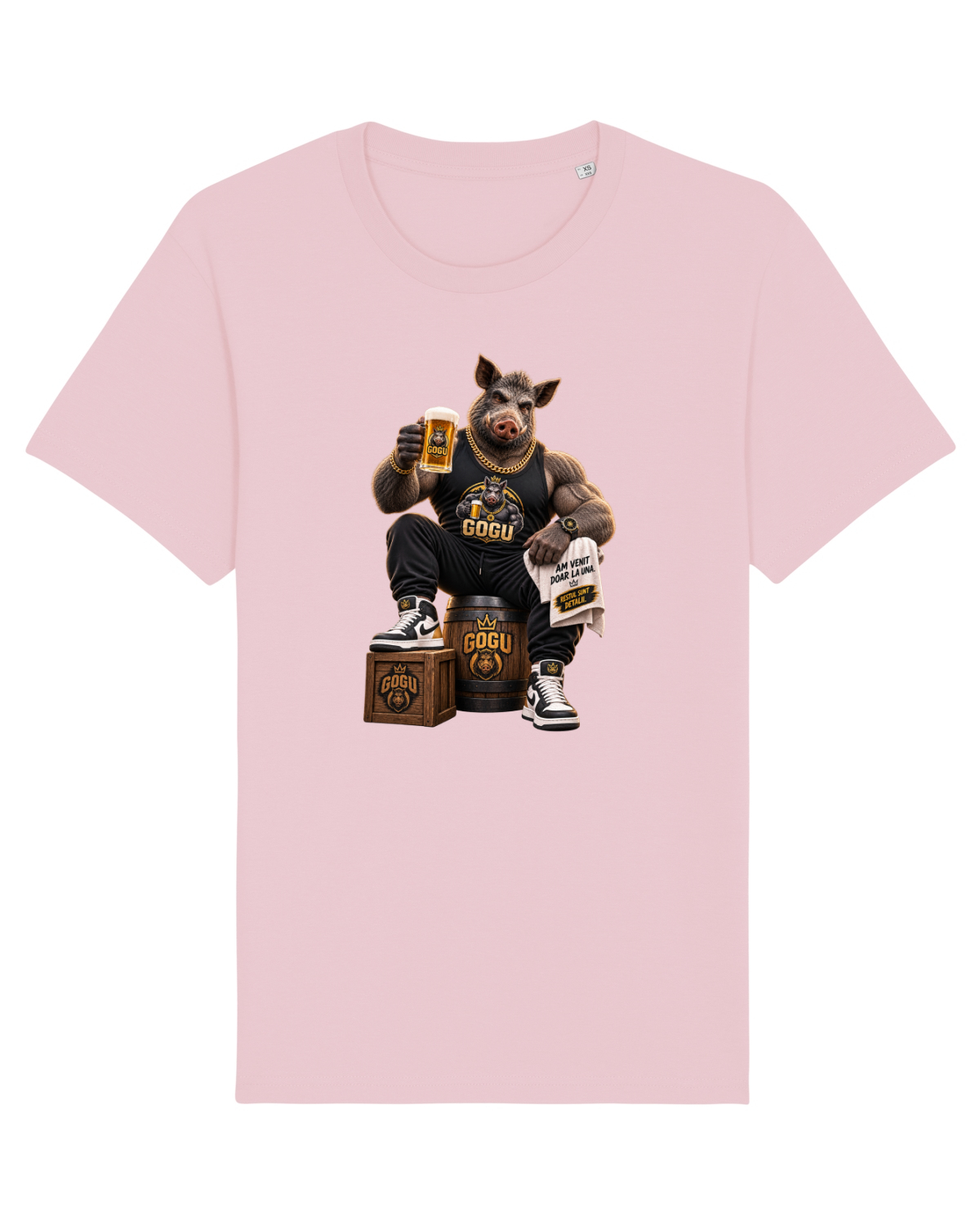 Tricou mânecă scurtă Unisex Rocker Cotton Pink