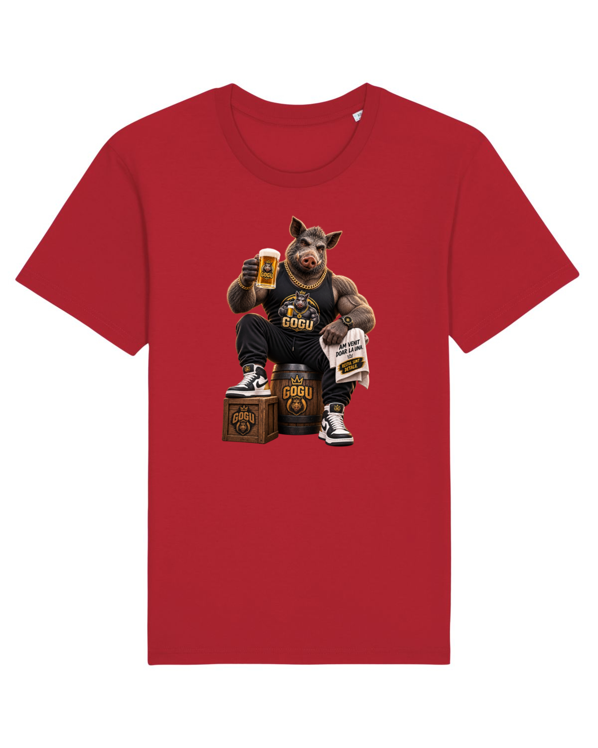 Tricou mânecă scurtă Unisex Rocker Red
