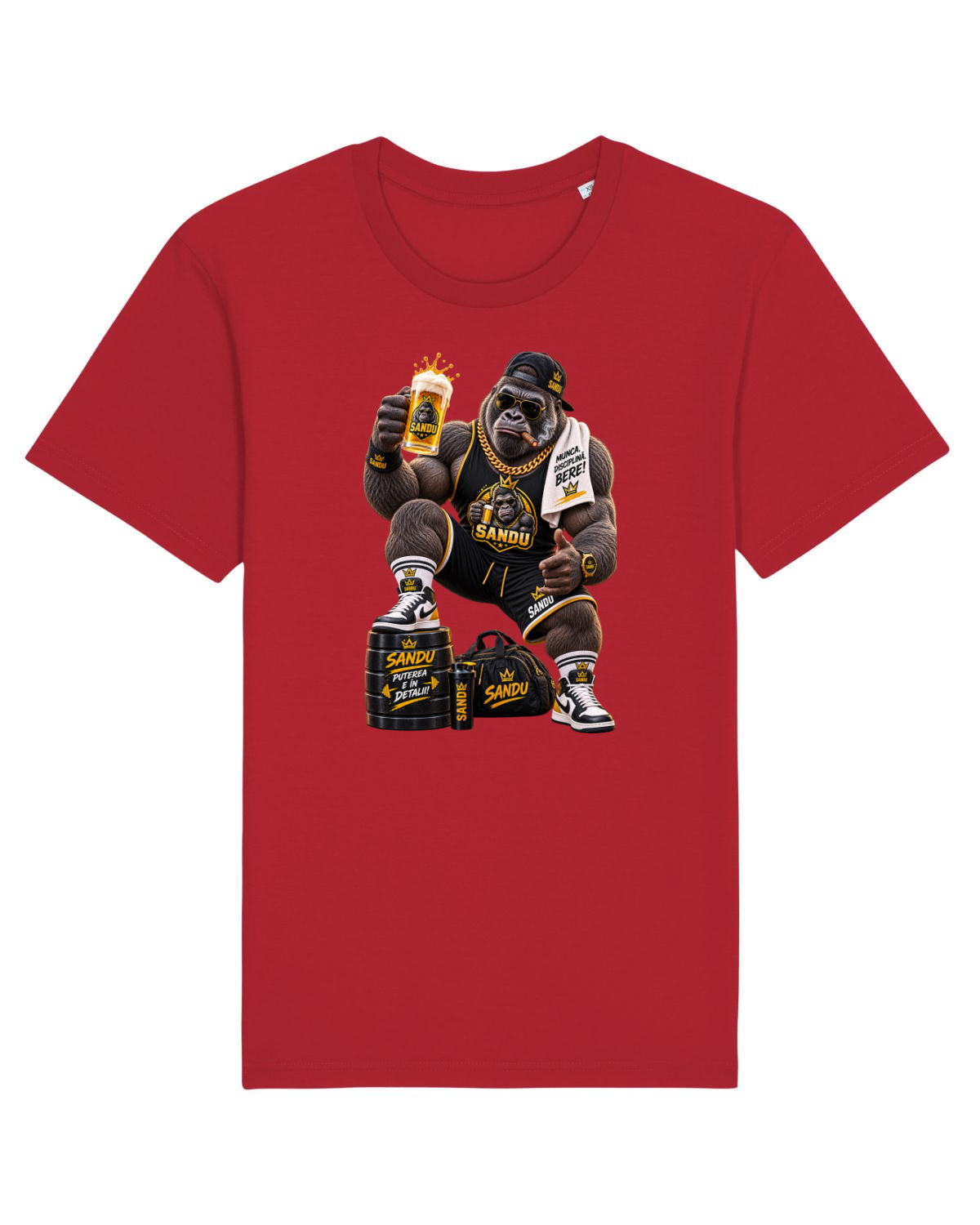 Tricou mânecă scurtă Unisex Rocker Red