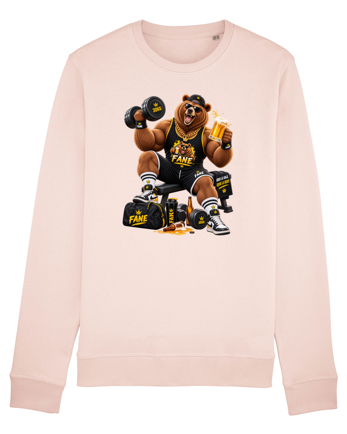 Bluză mânecă lungă Unisex Rise Candy Pink