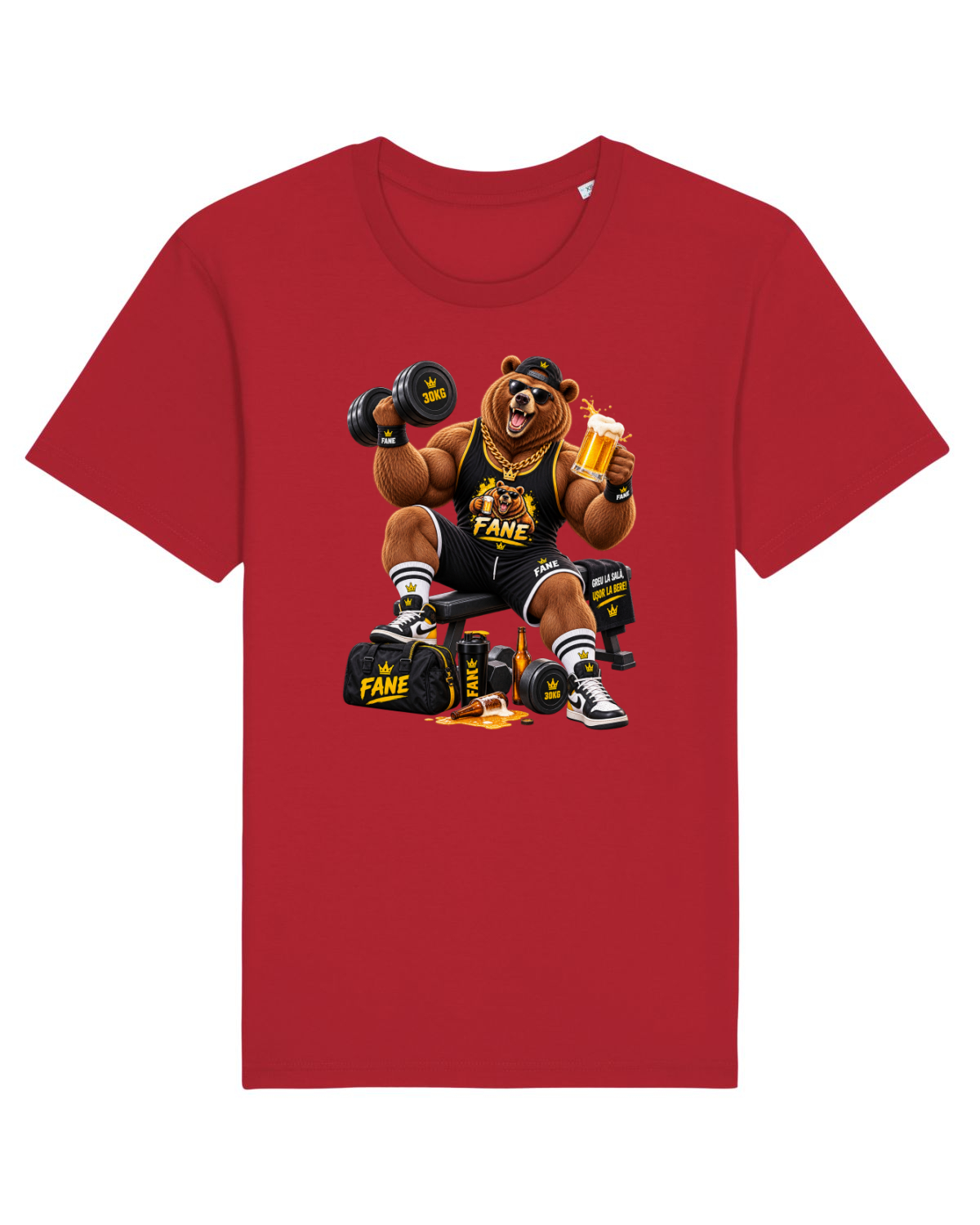 Tricou mânecă scurtă Unisex Rocker Red