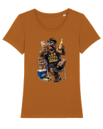 GOGU – Combinații pe bani grei Tricou mânecă scurtă guler larg fitted Damă Expresser