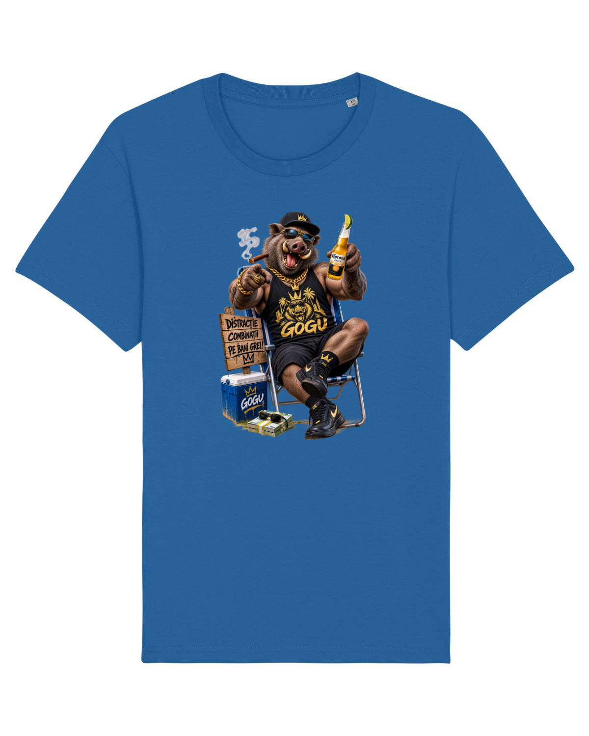 Tricou mânecă scurtă Unisex Rocker Royal Blue