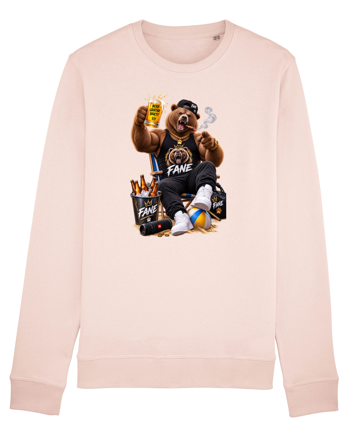 Bluză mânecă lungă Unisex Rise Candy Pink
