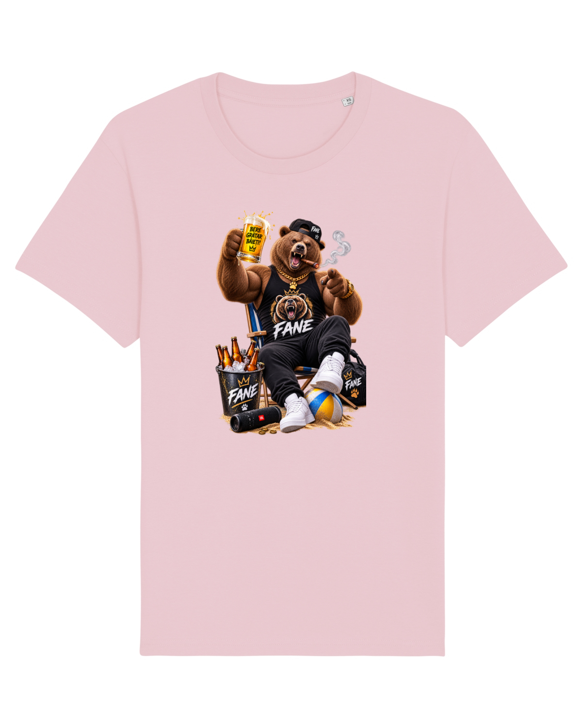Tricou mânecă scurtă Unisex Rocker Cotton Pink