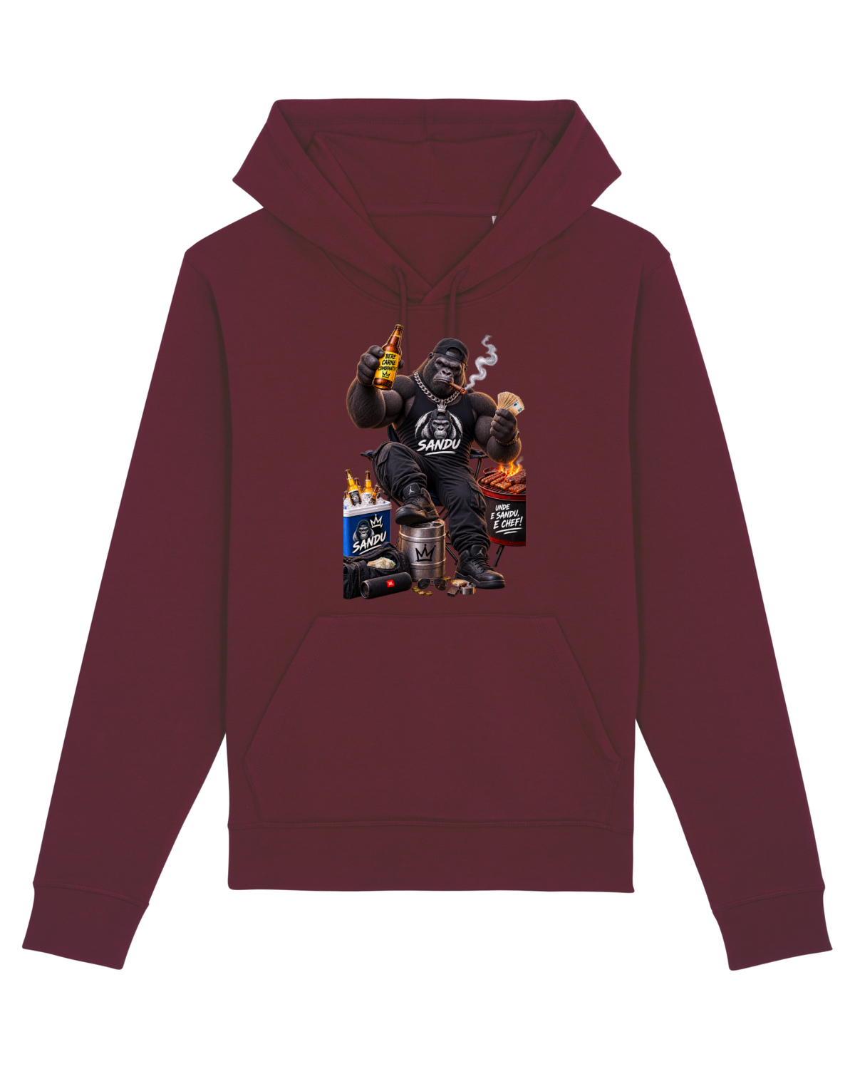 Hanorac Unisex Drummer Burgundy