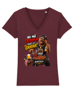 FANE – Nu mă deranja. Sunt la grătar! Tricou mânecă scurtă guler V Damă Evoker
