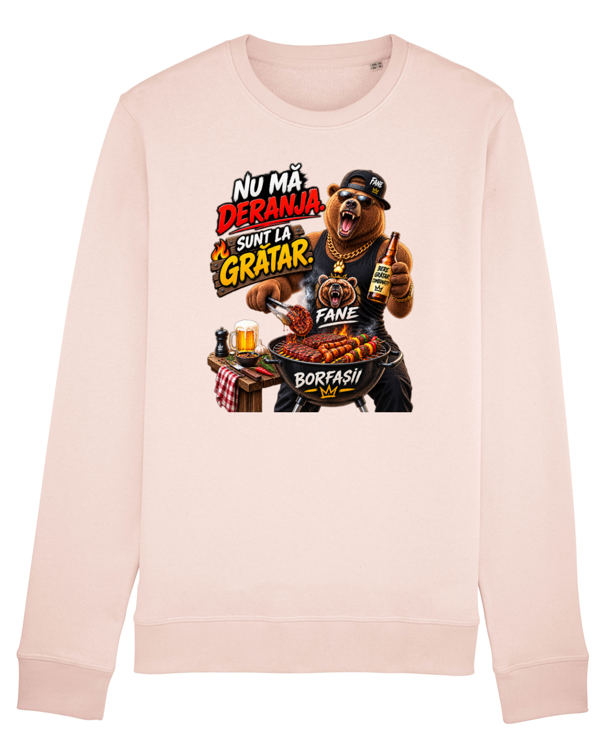 Bluză mânecă lungă Unisex Rise Candy Pink