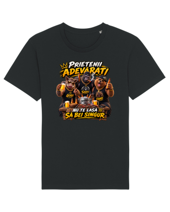 BORFAȘII – Prietenii adevărați nu te lasă să bei singur Tricou mânecă scurtă Unisex Rocker