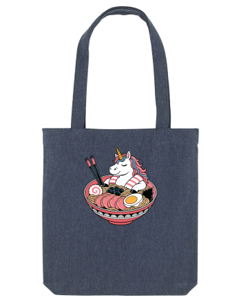 Unicorn Ramen Bowl Cute Japanese Food Noodles Chopsticks Midnight Blue