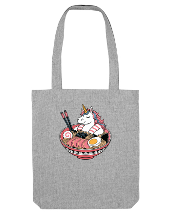 Unicorn Ramen Bowl Cute Japanese Food Noodles Chopsticks Heather Grey
