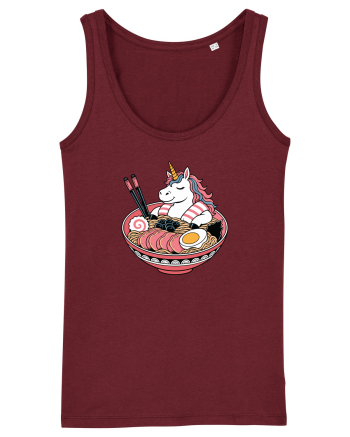 Unicorn Ramen Bowl Cute Japanese Food Noodles Chopsticks Burgundy