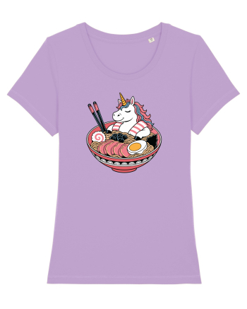 Unicorn Ramen Bowl Cute Japanese Food Noodles Chopsticks Lavender Dawn
