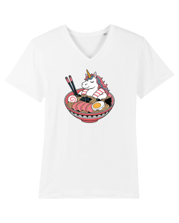 Unicorn Ramen Bowl Cute Japanese Food Noodles Chopsticks White