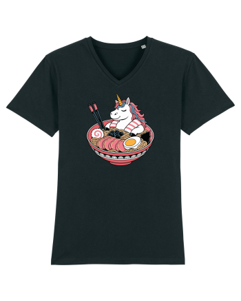 Unicorn Ramen Bowl Cute Japanese Food Noodles Chopsticks Black
