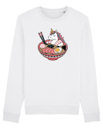 Unicorn Ramen Bowl Cute Japanese Food Noodles Chopsticks Bluză mânecă lungă Unisex Rise