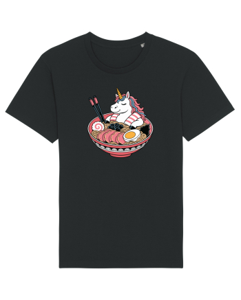 Unicorn Ramen Bowl Cute Japanese Food Noodles Chopsticks Black