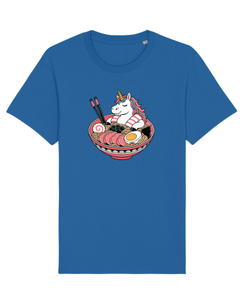 Unicorn Ramen Bowl Cute Japanese Food Noodles Chopsticks Royal Blue