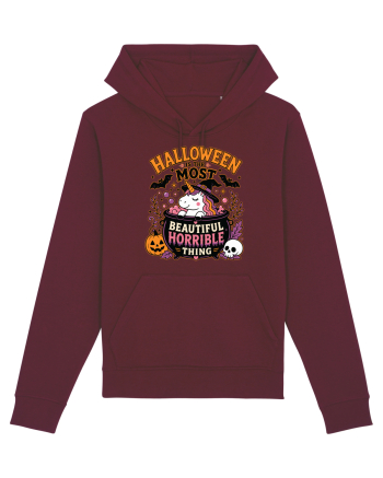 Halloween Unicorn Beautiful Horrible Thing Witch Costume  Burgundy