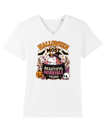 Halloween Unicorn Beautiful Horrible Thing Witch Costume  Tricou mânecă scurtă guler V Bărbat Presenter