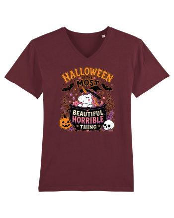 Halloween Unicorn Beautiful Horrible Thing Witch Costume  Burgundy