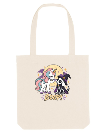 Cute Halloween Unicorn and Dog Friend Hopefulness Full Moon Natural