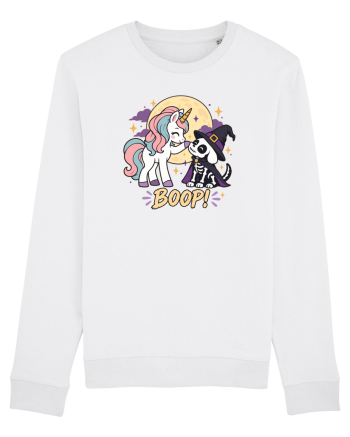Cute Halloween Unicorn and Dog Friend Hopefulness Full Moon White