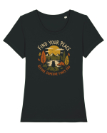 Find Your Peace Tricou mânecă scurtă guler larg fitted Damă Expresser
