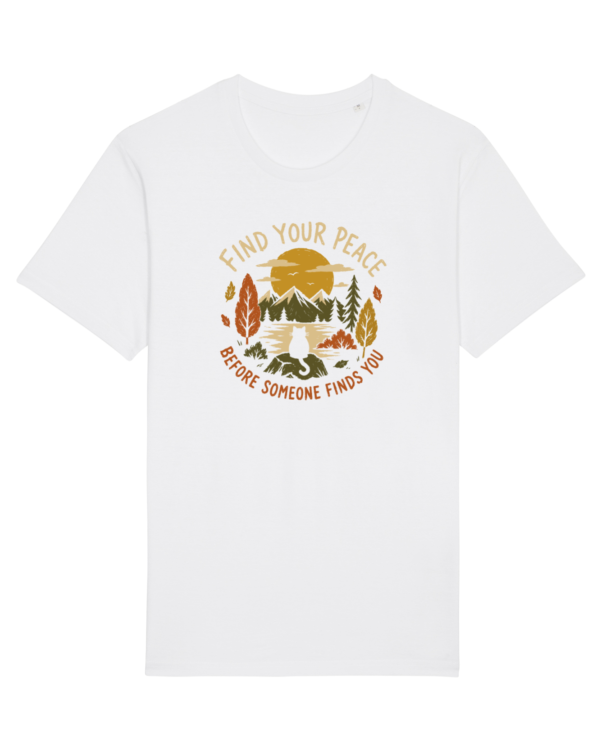 Tricou mânecă scurtă Unisex Rocker White