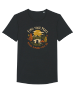 Find Your Peace Tricou mânecă scurtă guler larg Bărbat Skater
