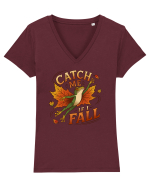 Catch Me If I Fall Tricou mânecă scurtă guler V Damă Evoker