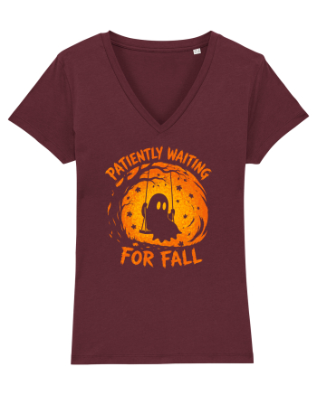 Patiently Waiting for Fall Burgundy